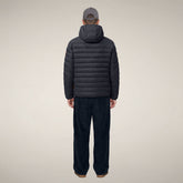 Men's Puffer Jacket Jeanluc in Blue Black | Save The Duck