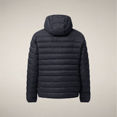 Men's Puffer Jacket Jeanluc in Blue Black | Save The Duck