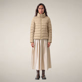 Damen-Steppjacke Susy in Steinbeige - Damen Animal Free Steppjacken | Save The Duck