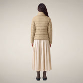 Damen-Steppjacke Susy in Steinbeige - Damen Animal Free Steppjacken | Save The Duck
