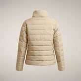 Damen-Steppjacke Susy in Steinbeige - Damen Animal Free Steppjacken | Save The Duck