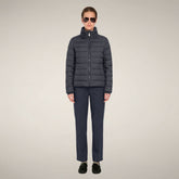 Damen-Steppjacke Susy in Blau-Schwarz - Damen Animal Free Steppjacken | Save The Duck