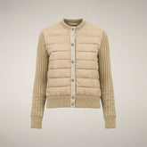 Damen-Steppjacke Zelinda in Steinbeige | Save The Duck