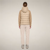 Doudoune pour femme modèle Priska beige pierre | Save The Duck