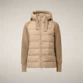 Doudoune pour femme modèle Priska beige pierre | Save The Duck
