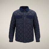 Herren-Steppjacke Firmin in Blau-Schwarz | Save The Duck