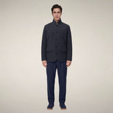 Giacca uomo Bogart blu nero - FW26 Man | Save The Duck
