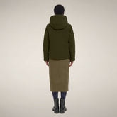 Veste pour femme modèle Portia vert terre | Save The Duck