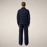 Piumino uomo Esteban a quadri neri - Warmth Index WARM | Save The Duck