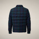 Piumino uomo Esteban a quadri neri - Warmth Index WARM | Save The Duck
