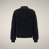Women's Faux Fur Puffer Jacket in Nori Green | Save The Duck
