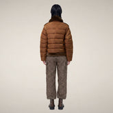 Women's Puffer Jacket Hana in Soil Brown - Preview FW26 Woman | Save The Duck