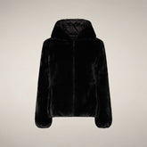 Giacca donna reversibile Laila in pelliccia nero | Save The Duck