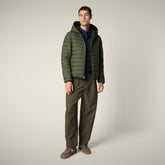 Giacca reversibile uomo Ezra in verde scuro - Icons Uomo | Save The Duck