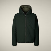 Giacca reversibile uomo Ezra in verde scuro - Icons Uomo | Save The Duck