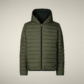 Giacca reversibile uomo Ezra in verde scuro | Save The Duck