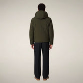 Men's Reversible Puffer Jacket Ezra in Land Green - FW26 Man | Save The Duck