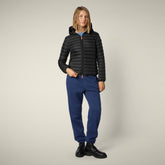 Piumino animal free con cappuccio donna Daisy Nero | Save The Duck