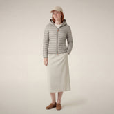Women's puffer jacket Daisy in rainy beige | Save The Duck