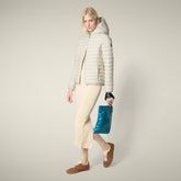 Piumino animal free con cappuccio donna Daisy Beige chiaro - Icons Donna | Save The Duck
