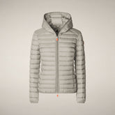 Women's puffer jacket Daisy in rainy beige | Save The Duck