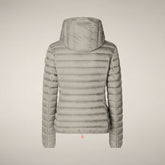 Women's puffer jacket Daisy in rainy beige | Save The Duck
