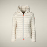 Piumino animal free con cappuccio donna Daisy Beige chiaro - Icons Donna | Save The Duck
