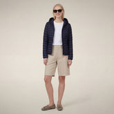 Piumino con cappuccio donna Daisy blu navy | Save The Duck