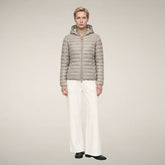 Women's Puffer Jacket Daisy in Rainy Beige | Save The Duck