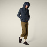 Piumino donna animal-free Daisy blu nero - Icons Donna | Save The Duck