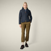 Piumino donna animal-free Daisy blu nero - Icons Donna | Save The Duck