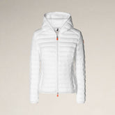 Damen-Steppjacke Daisy mit Kapuze in Weiss | Save The Duck