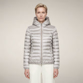 Women's Puffer Jacket Alexis in Rainy Beige | Save The Duck