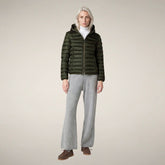 Women's Puffer Jacket Alexis in Pine Green - Preview FW26 Woman | Save The Duck