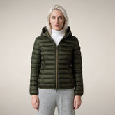Damen-Steppjacke Alexis in Piniengrün | Save The Duck