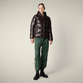 Piumino donna animal-free Lois marrone nero - Icons Donna | Save The Duck