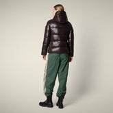 Piumino donna animal-free Lois marrone nero - Icons Donna | Save The Duck