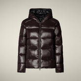 Piumino donna animal-free Lois marrone nero - Icons Donna | Save The Duck