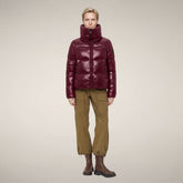 Women's Puffer Jacket Isla in Wine Red | Save The Duck