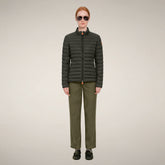 Women's Puffer Jacket Carly in Land Green - Preview FW26 Woman | Save The Duck