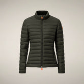 Women's Puffer Jacket Carly in Land Green - Preview FW26 Woman | Save The Duck
