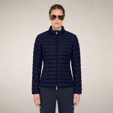 Women's Puffer Jacket Carly in Navy Blue | Save The Duck