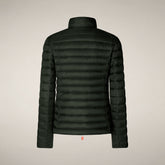 Doudoune Carly vert serpent pour femme | Save The Duck