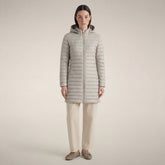 Damen-Steppmantel Bryanna in Rainy Beige | Save The Duck
