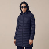 Piumino lungo donna Bryanna Blu Navy | Save The Duck