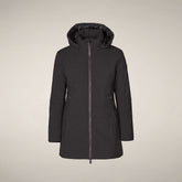 Women's Padded Coat Rachel in Brown Black - Collection Icon | Save The Duck