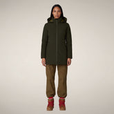 Women's Puffer jacket Rachel in Land Green - Preview FW26 Woman | Save The Duck