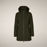 Women's Puffer jacket Rachel in Land Green - Preview FW26 Woman | Save The Duck