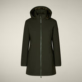 Parka donna animal free Rachel verde scuro | Save The Duck