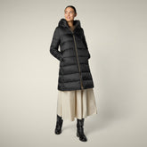 Piumino lungo donna animal free Lysa nero - Icons Donna | Save The Duck